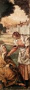 FERRARI, Gaudenzio St Anne Consoled by a Woman dfg oil on canvas